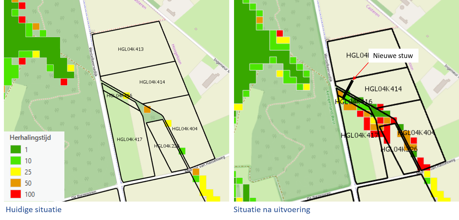 Inundatie t.h.v. de BZ37